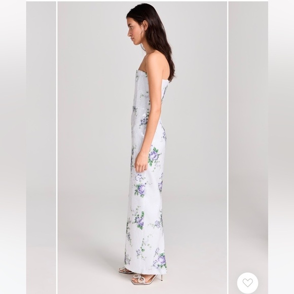 Tanner Fletcher Marilyn Floral Sequin Strapless Dress Shopbop - Picture 3 of 11